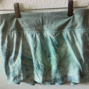 lululemon athletica Blue Tie-Dye Skirt